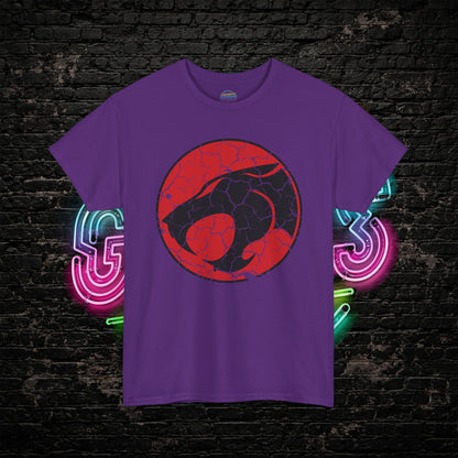 Distressed Vintage ThunderCats T-Shirt | Retro 80s Cartoon Tee | Unisex Heavy Cotton Shirt | Gift for 80s Fans
