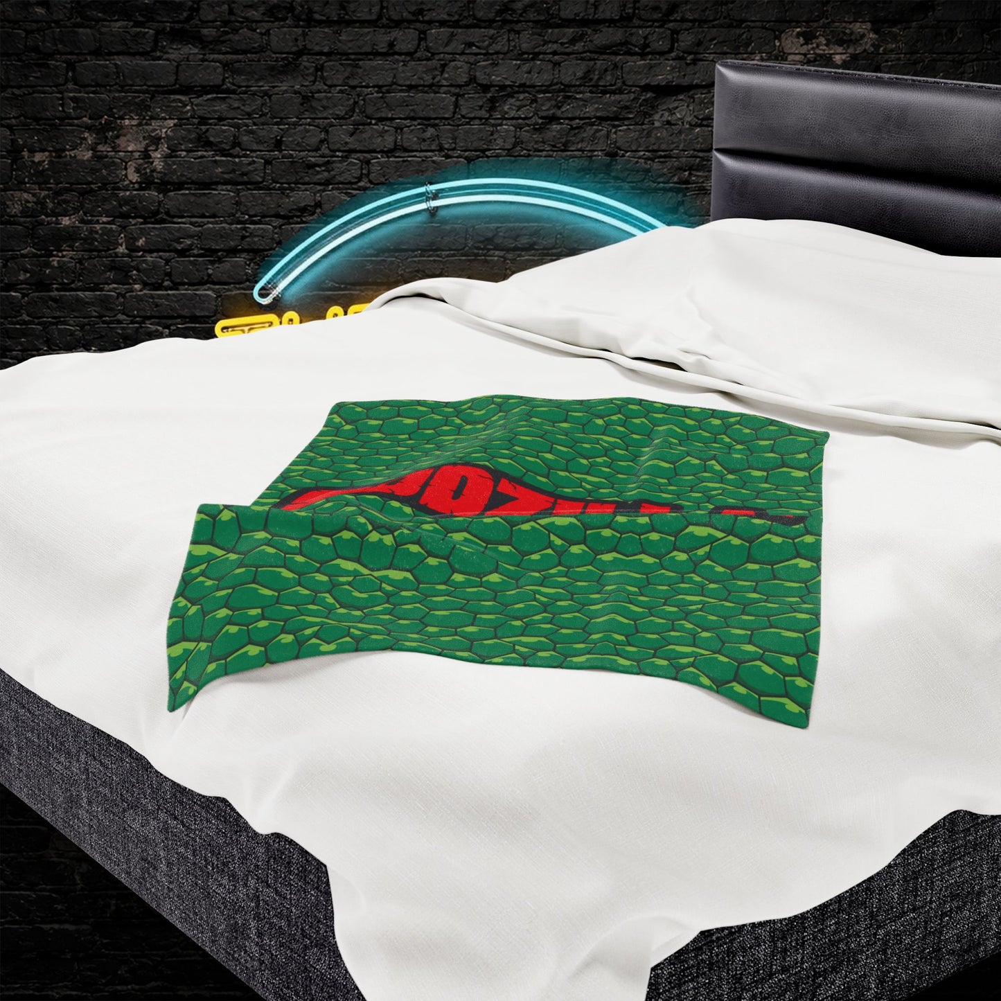 Blanket, Godzilla inspired Velveteen Plush Blanket, Big Monster Movie Night, Cozy Throw for Kaiju Fans, Super Soft Bedding, Unique Home