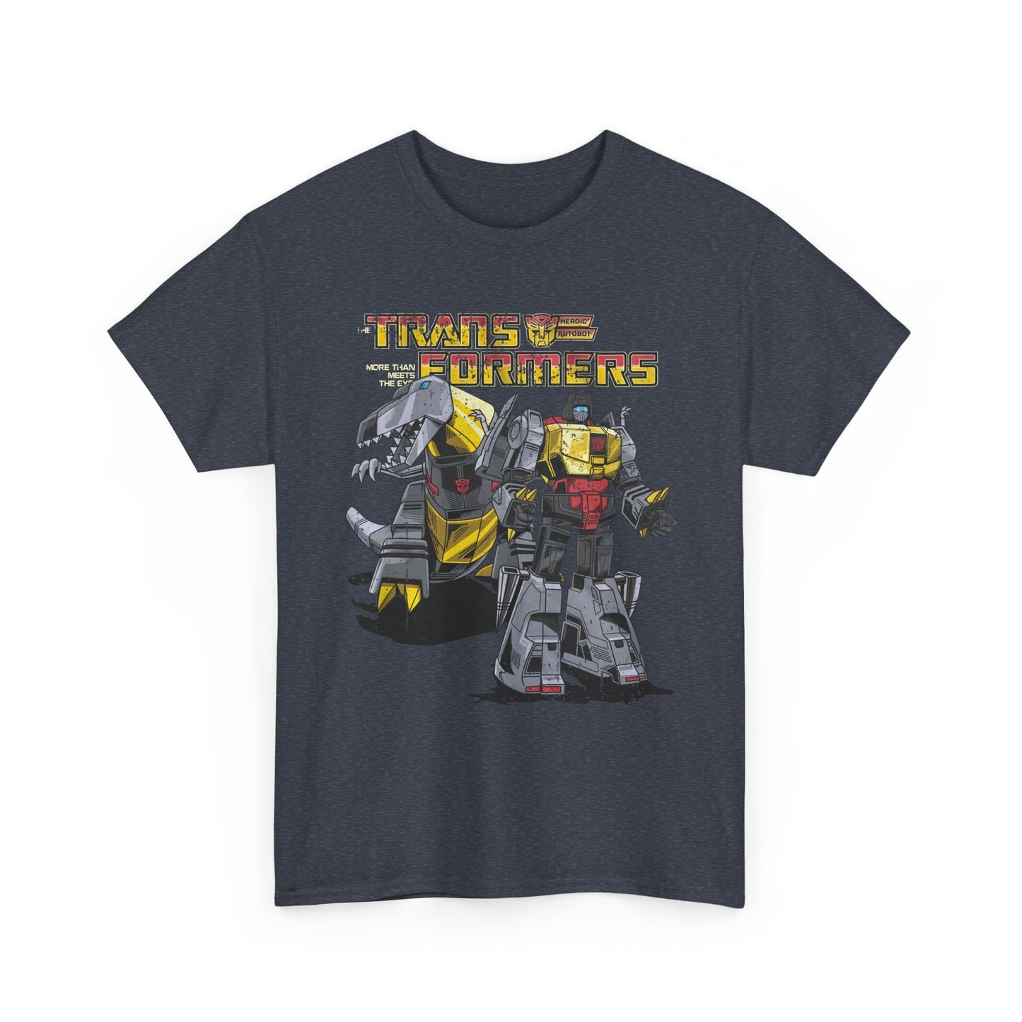 Vintage Transformers Parody T Shirt | Retro Mech Bots Distressed Tee | 80s Cartoon Robot Graphic Shirt