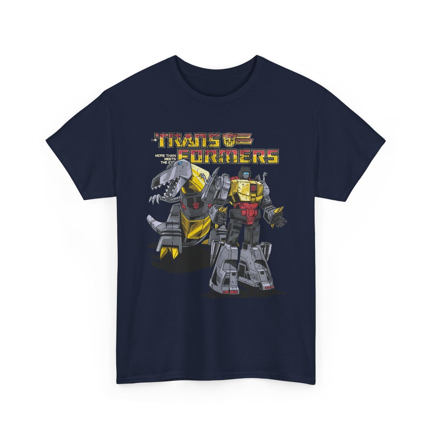 Vintage Transformers Parody T Shirt | Retro Mech Bots Distressed Tee | 80s Cartoon Robot Graphic Shirt