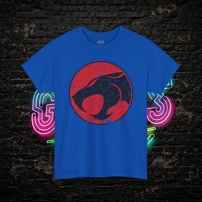 Distressed Vintage ThunderCats T-Shirt | Retro 80s Cartoon Tee | Unisex Heavy Cotton Shirt | Gift for 80s Fans