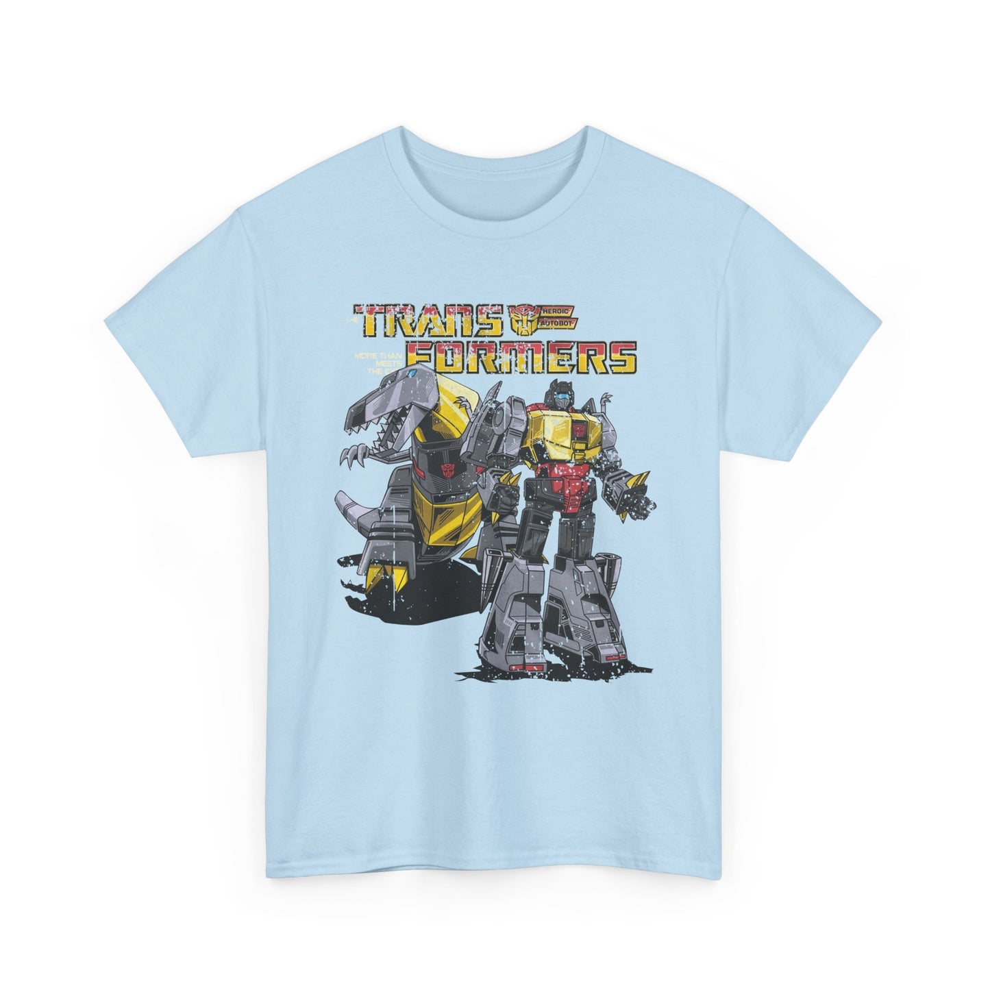 Vintage Transformers Parody T Shirt | Retro Mech Bots Distressed Tee | 80s Cartoon Robot Graphic Shirt