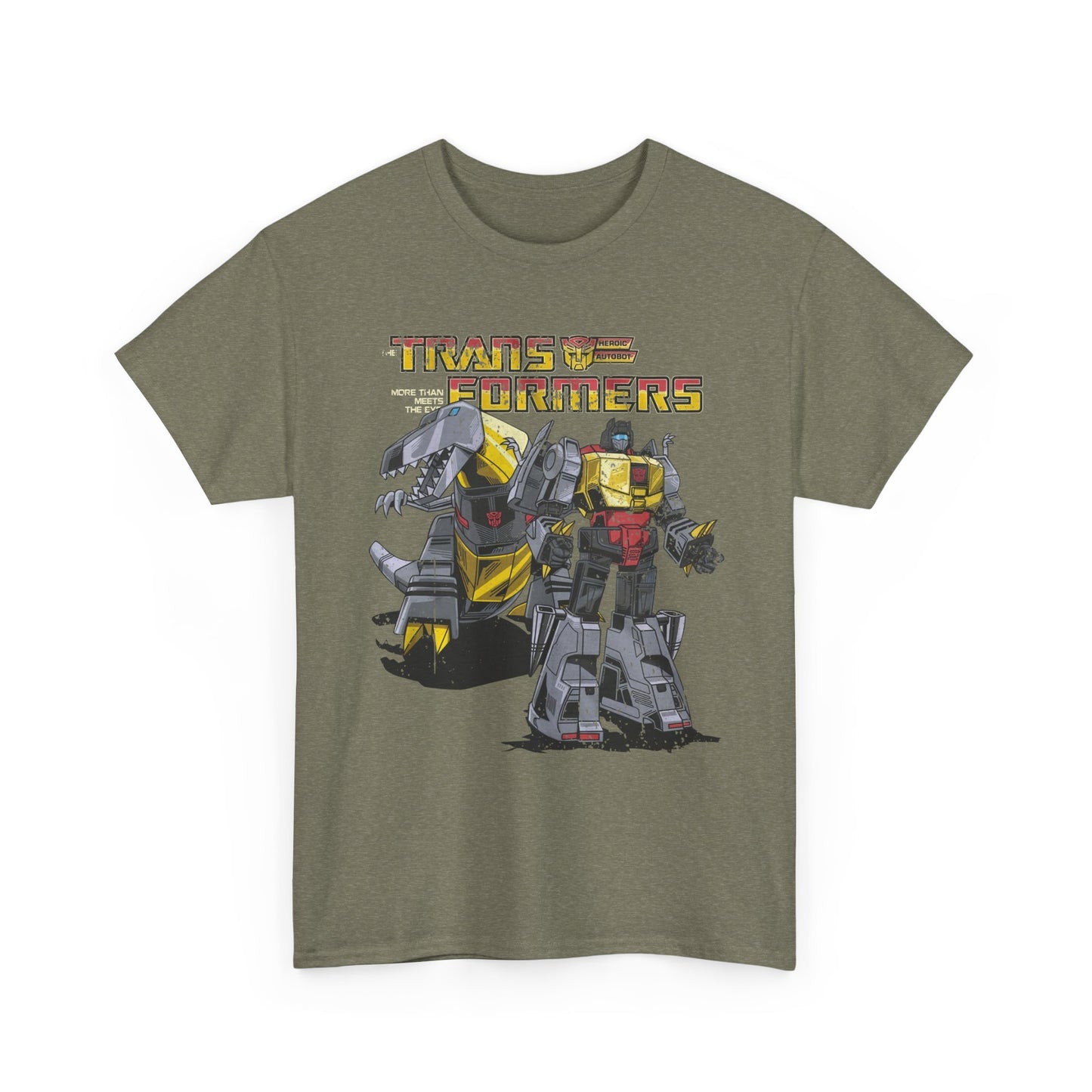 Vintage Transformers Parody T Shirt | Retro Mech Bots Distressed Tee | 80s Cartoon Robot Graphic Shirt