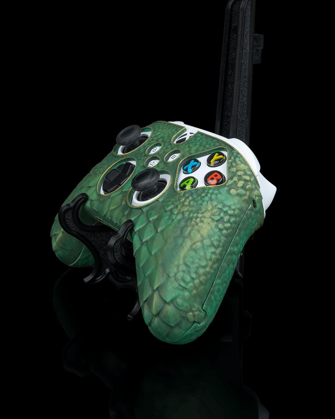 Dragonscale 3D Printed Controller Cover | Customizable Gaming Accessory for Xbox/Playstation Controllers | Godzilla Skin
