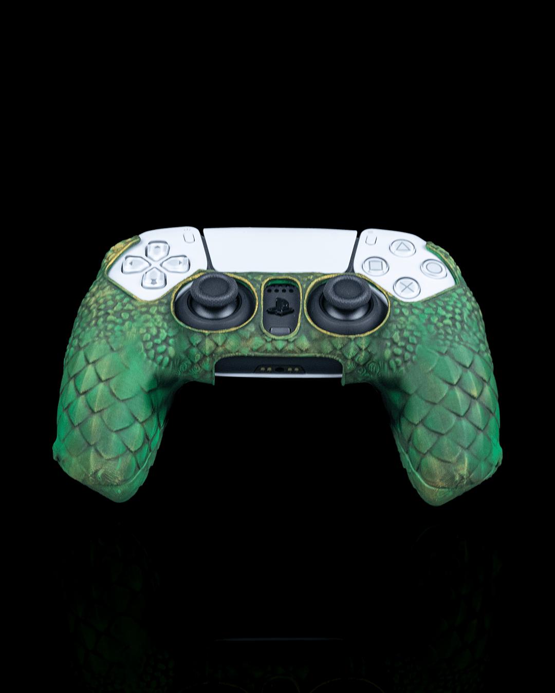 Dragonscale 3D Printed Controller Cover | Customizable Gaming Accessory for Xbox/Playstation Controllers | Godzilla Skin