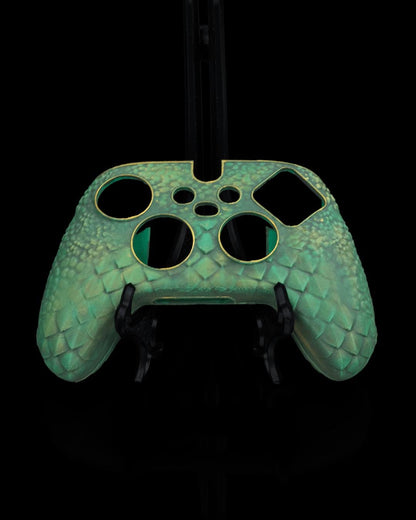 Dragonscale 3D Printed Controller Cover | Customizable Gaming Accessory for Xbox/Playstation Controllers | Godzilla Skin