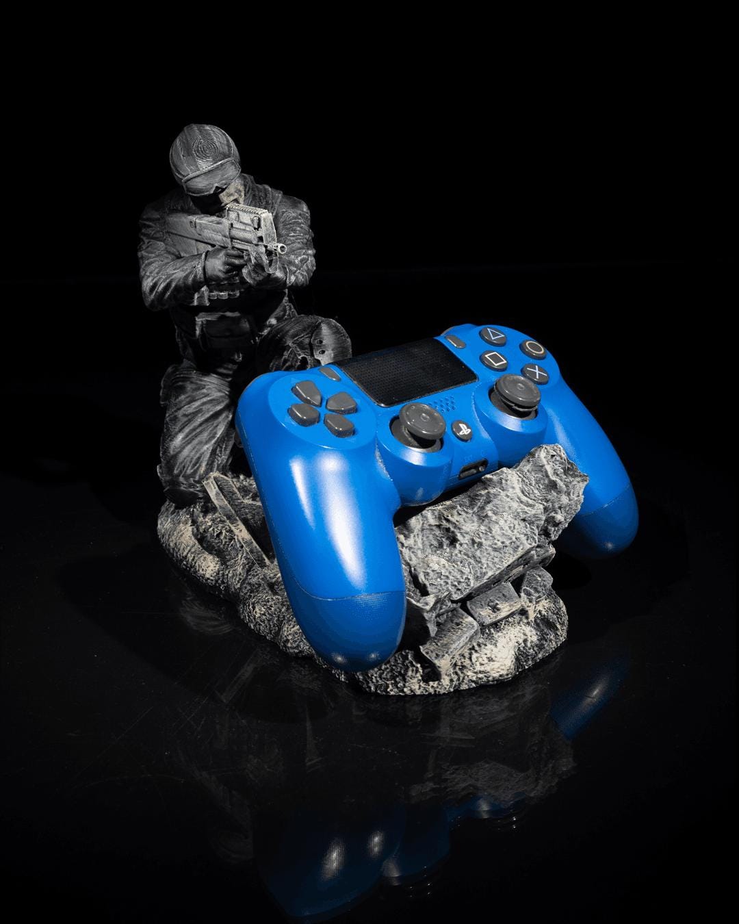 Barricade Controller Stand for Xbox & PS5 – Single or Dual Holder | 3D Printed Gaming Desk Organizer | Perfect Gift for Gamers