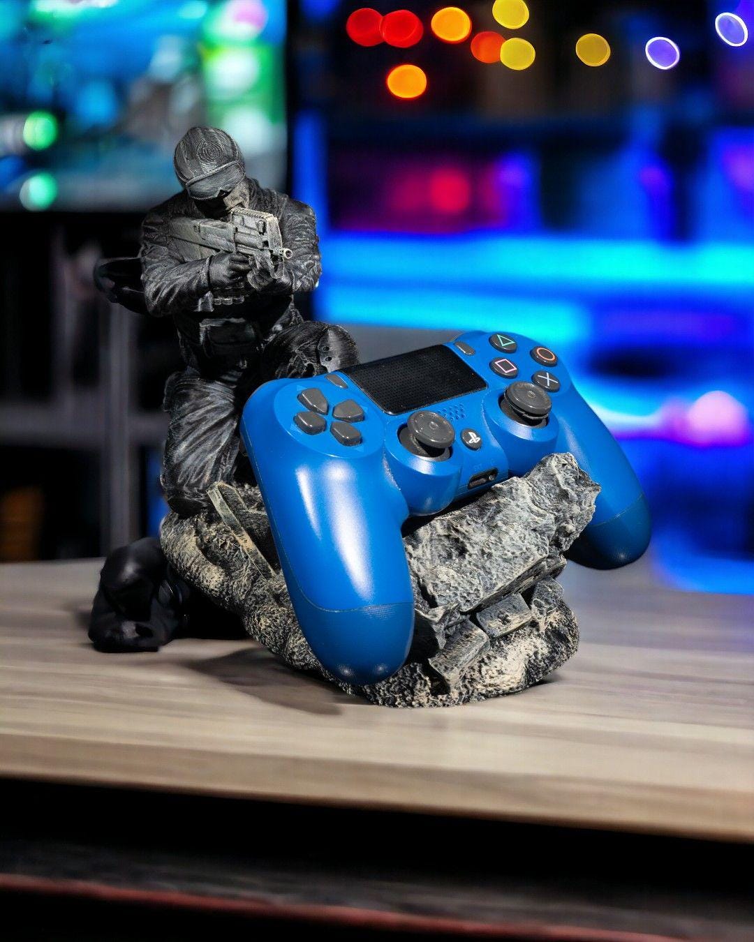 Barricade Controller Stand for Xbox & PS5 – Single or Dual Holder | 3D Printed Gaming Desk Organizer | Perfect Gift for Gamers