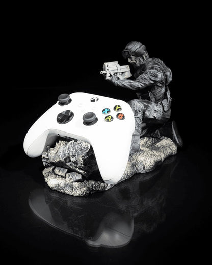 Barricade Controller Stand for Xbox & PS5 – Single or Dual Holder | 3D Printed Gaming Desk Organizer | Perfect Gift for Gamers