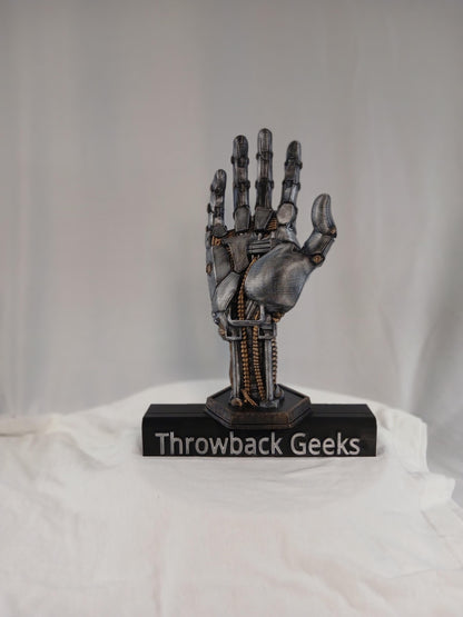 3D Printed Robot Hand Controller Holder: Sci-Fi Gamer Desk Display