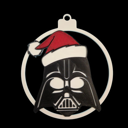 Dark Lord Helmet Christmas Ornament – 2 Styles | Galactic Villain Tree Decor