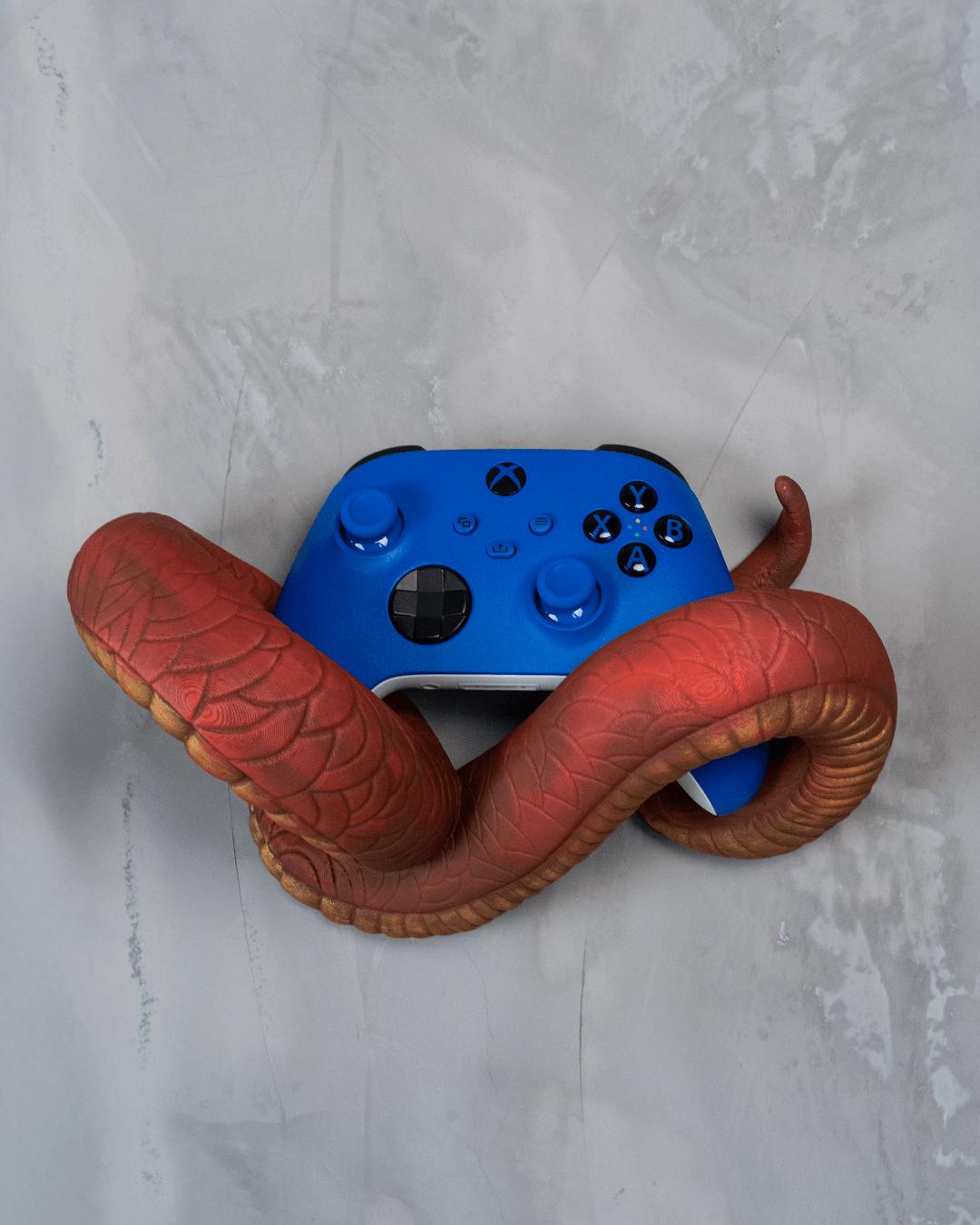 Silent Slither Anaconda Wall Controller & Headset Holder | Snake Gaming Wall Mount