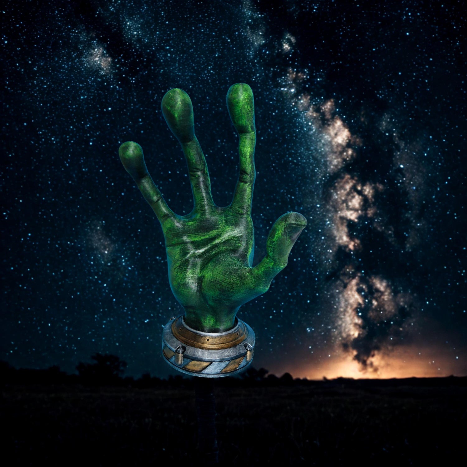 Futuristic Alien Hand Controller Holder for Gamers: 3D Printed Stand