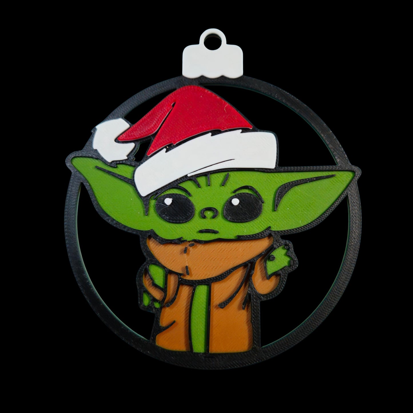 Galaxy Sprout & Droid Trio Christmas Ornament 3-Pack | Galactic Holiday 3D Printed Set