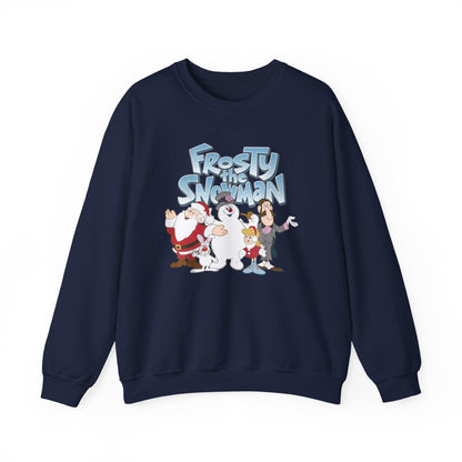 Frosty the Snowman Crewneck Sweatshirt | Holiday Cartoon Snowman Characters