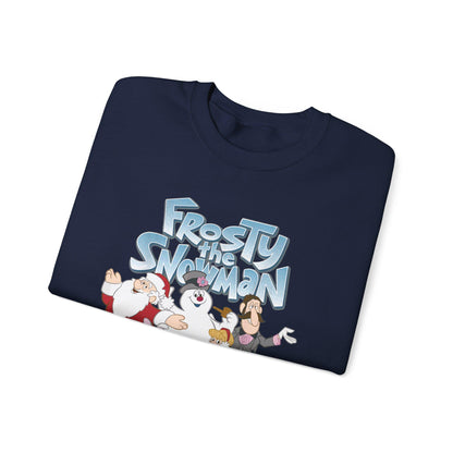 Frosty the Snowman Crewneck Sweatshirt | Holiday Cartoon Snowman Characters
