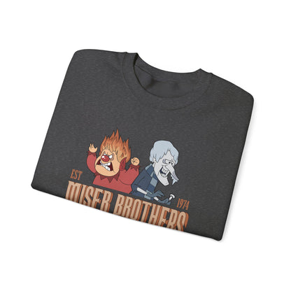Miser Brothers Heating & Cooling Sweatshirt | Retro Christmas Crewneck