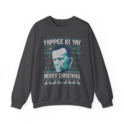 Yippee Ki Yay Sweatshirt | Die Hard Inspired Ugly Christmas Crewneck