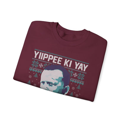 Yippee Ki Yay Sweatshirt | Die Hard Inspired Ugly Christmas Crewneck