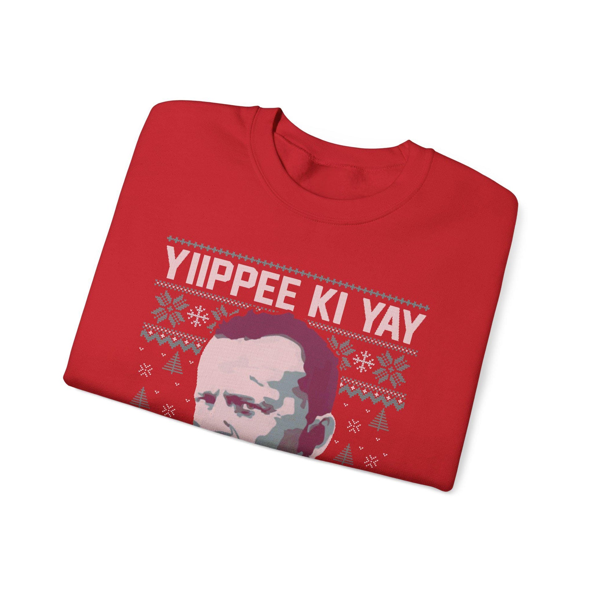 Yippee Ki Yay Sweatshirt | Die Hard Inspired Ugly Christmas Crewneck