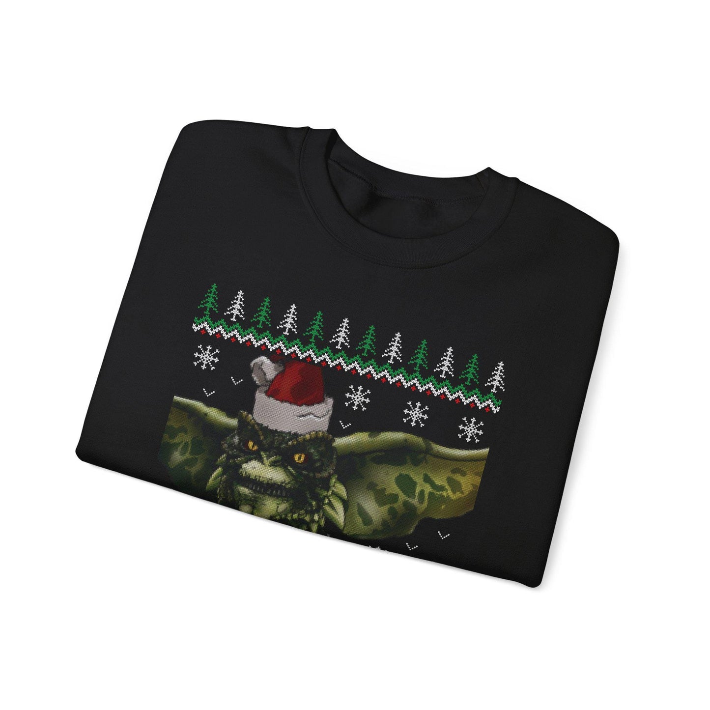 Gremlins Stripe Ugly Christmas Sweatshirt | Retro Movie Holiday Top