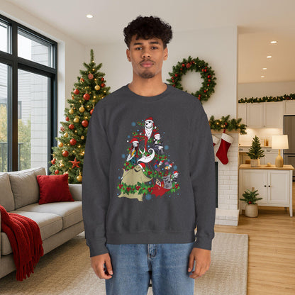 Nightmare Before Christmas Tree Sweatshirt | Spooky Holiday Sweater