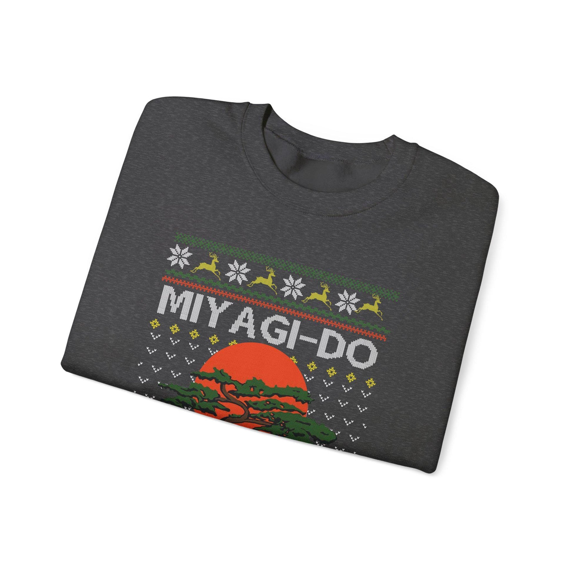 Miyagi Do Karate Christmas Sweatshirt | Karate Kid Inspired Ugly Sweater | Bonsai Dojo Holiday Top