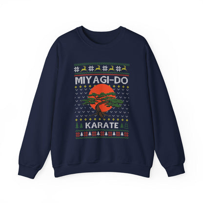 Miyagi Do Karate Christmas Sweatshirt | Karate Kid Inspired Ugly Sweater | Bonsai Dojo Holiday Top