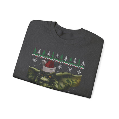 Gremlins Stripe Ugly Christmas Sweatshirt | Retro Movie Holiday Top