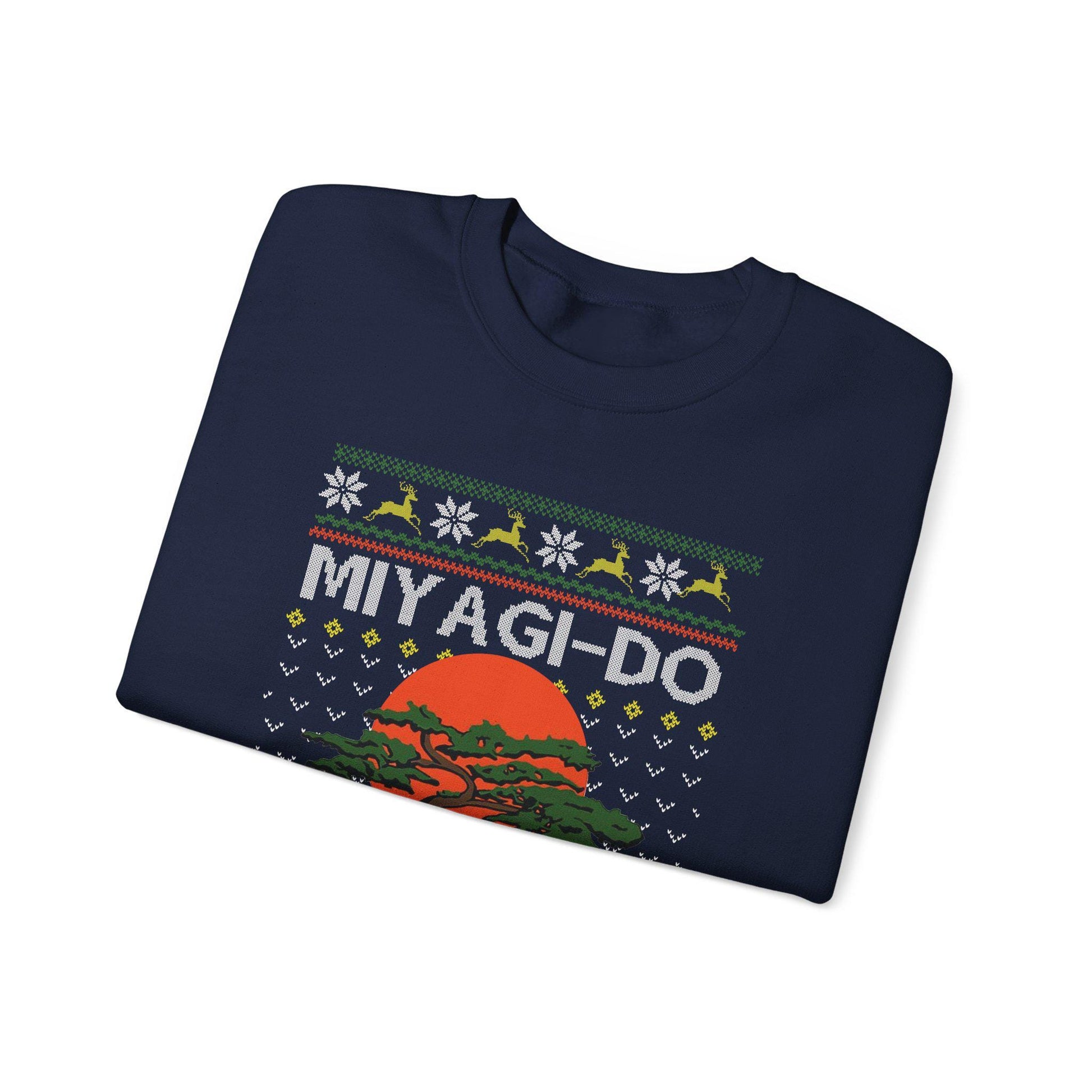 Miyagi Do Karate Christmas Sweatshirt | Karate Kid Inspired Ugly Sweater | Bonsai Dojo Holiday Top