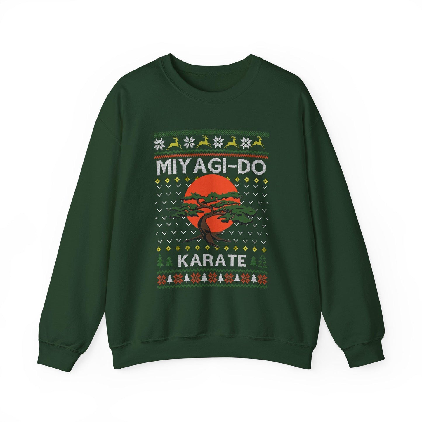 Miyagi Do Karate Christmas Sweatshirt | Karate Kid Inspired Ugly Sweater | Bonsai Dojo Holiday Top