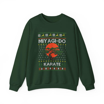 Miyagi Do Karate Christmas Sweatshirt | Karate Kid Inspired Ugly Sweater | Bonsai Dojo Holiday Top
