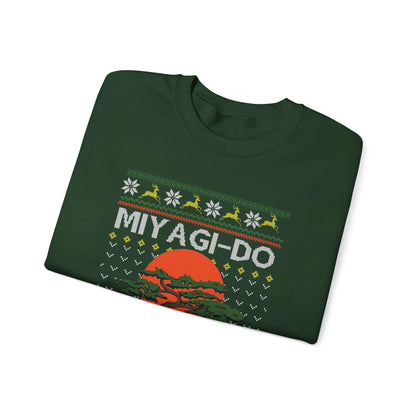 Miyagi Do Karate Christmas Sweatshirt | Karate Kid Inspired Ugly Sweater | Bonsai Dojo Holiday Top