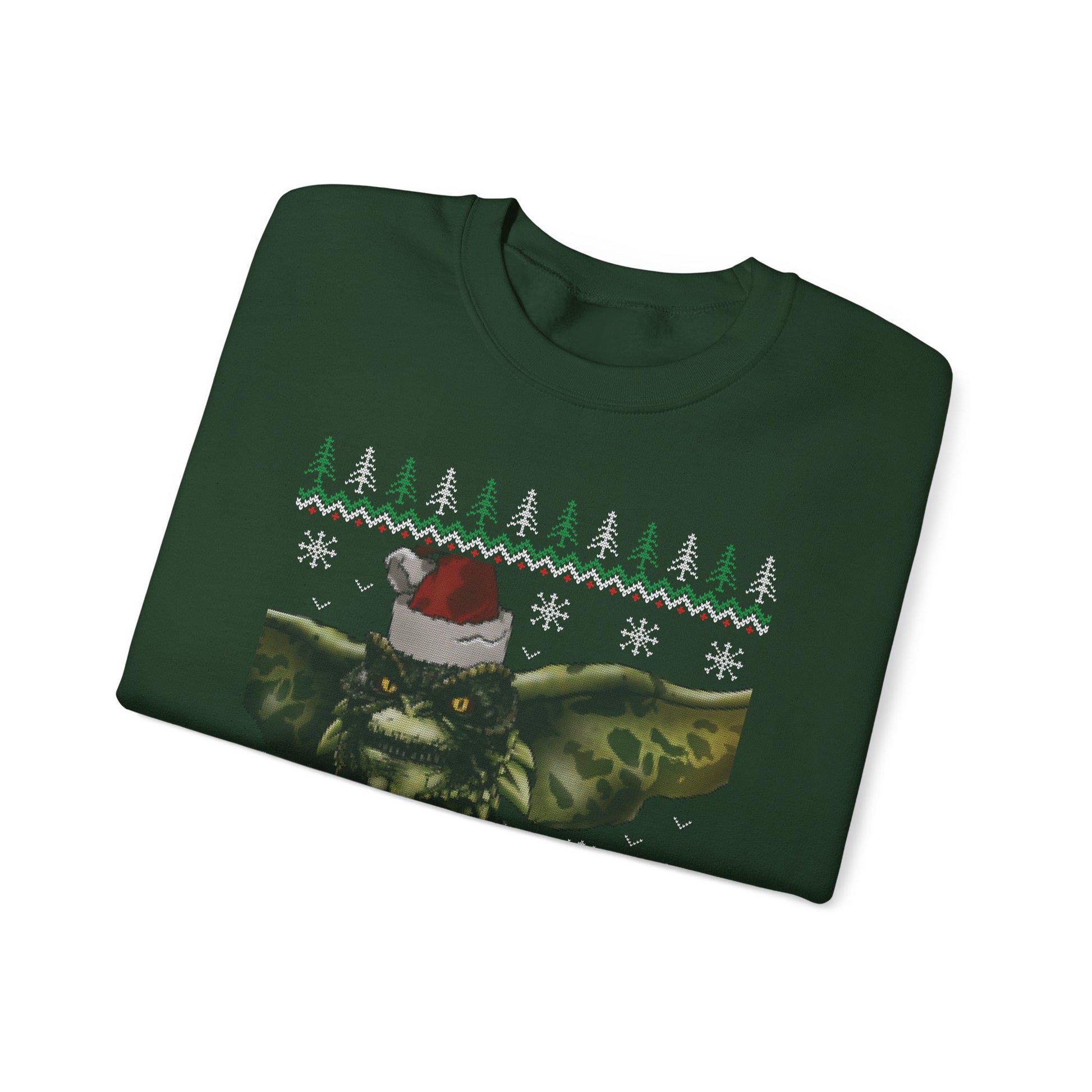 Gremlins Stripe Ugly Christmas Sweatshirt | Retro Movie Holiday Top