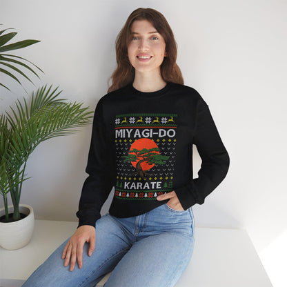 Miyagi Do Karate Christmas Sweatshirt | Karate Kid Inspired Ugly Sweater | Bonsai Dojo Holiday Top