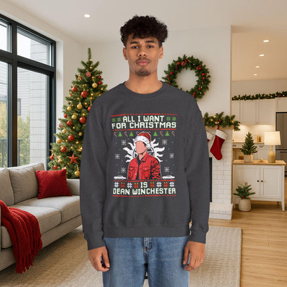 Dean Winchester Christmas Sweatshirt | Supernatural Ugly Sweater