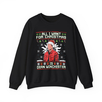 Dean Winchester Christmas Sweatshirt | Supernatural Ugly Sweater