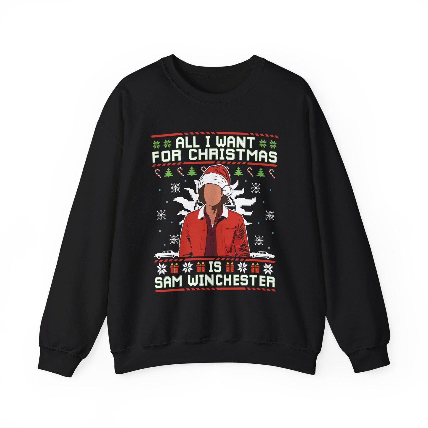 Sam Winchester Christmas Sweatshirt | Supernatural Ugly Sweater