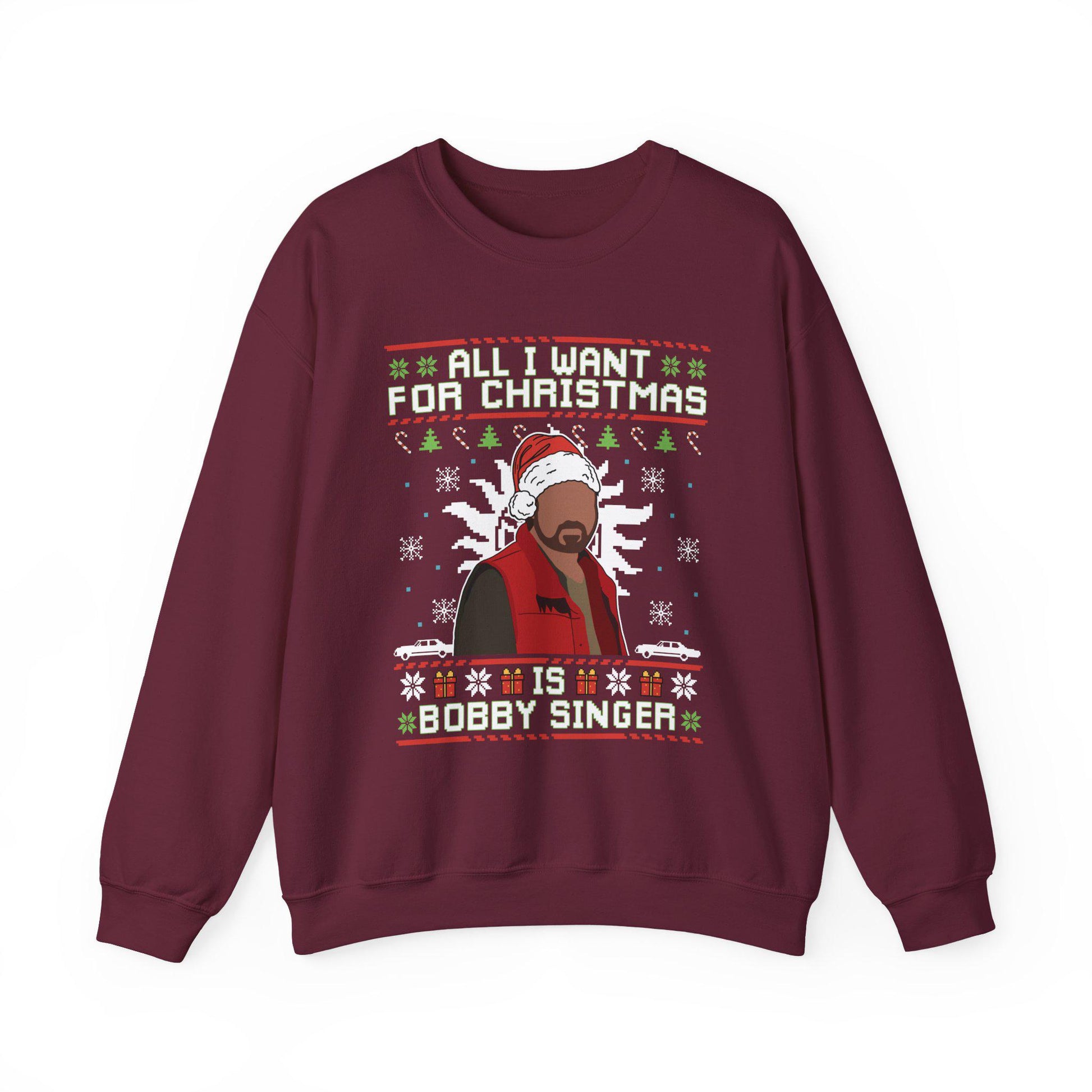 Bobby Singer Christmas Sweatshirt | Supernatural Hunter Holiday Sweater