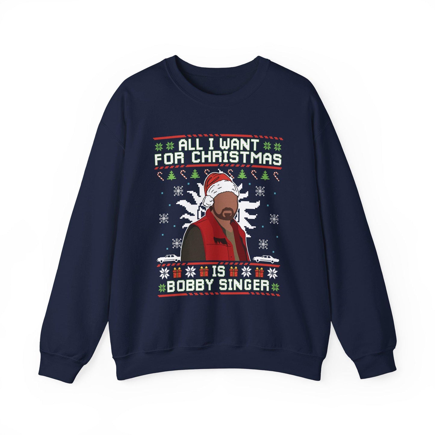 Bobby Singer Christmas Sweatshirt | Supernatural Hunter Holiday Sweater
