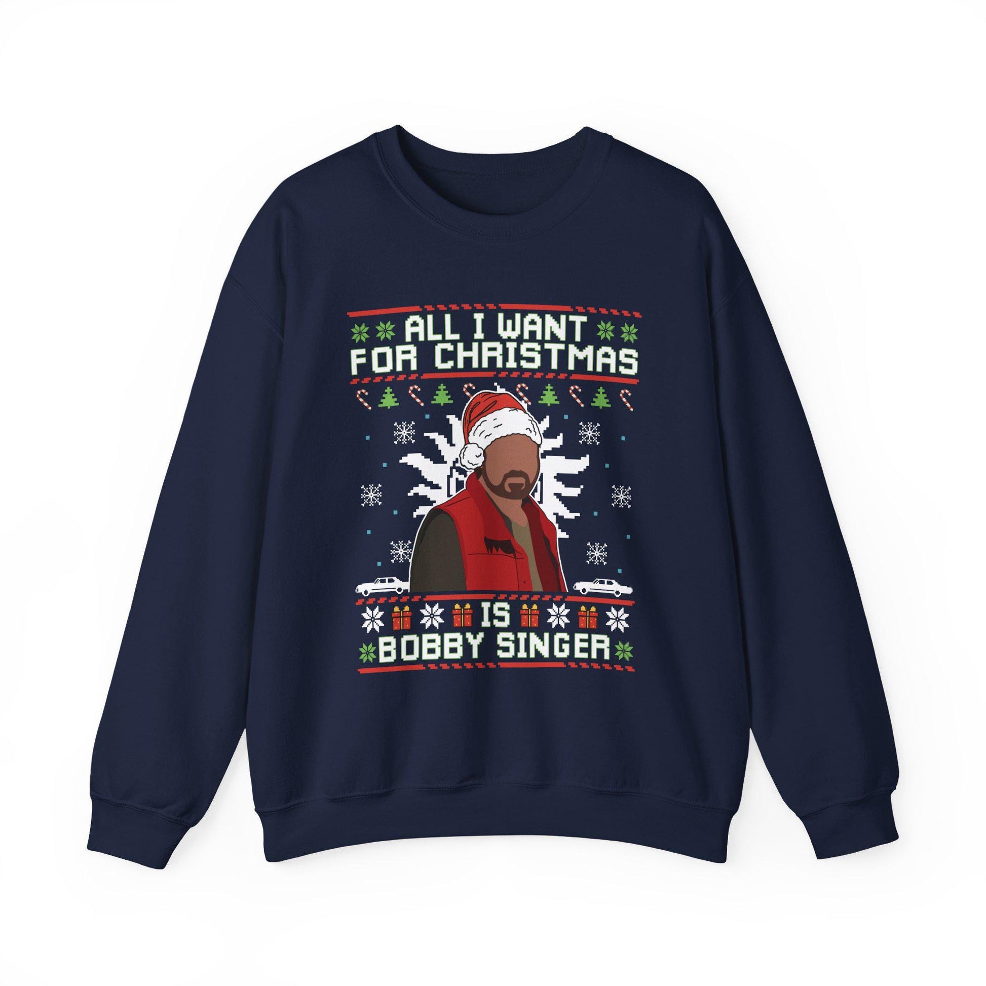 Bobby Singer Christmas Sweatshirt | Supernatural Hunter Holiday Sweater