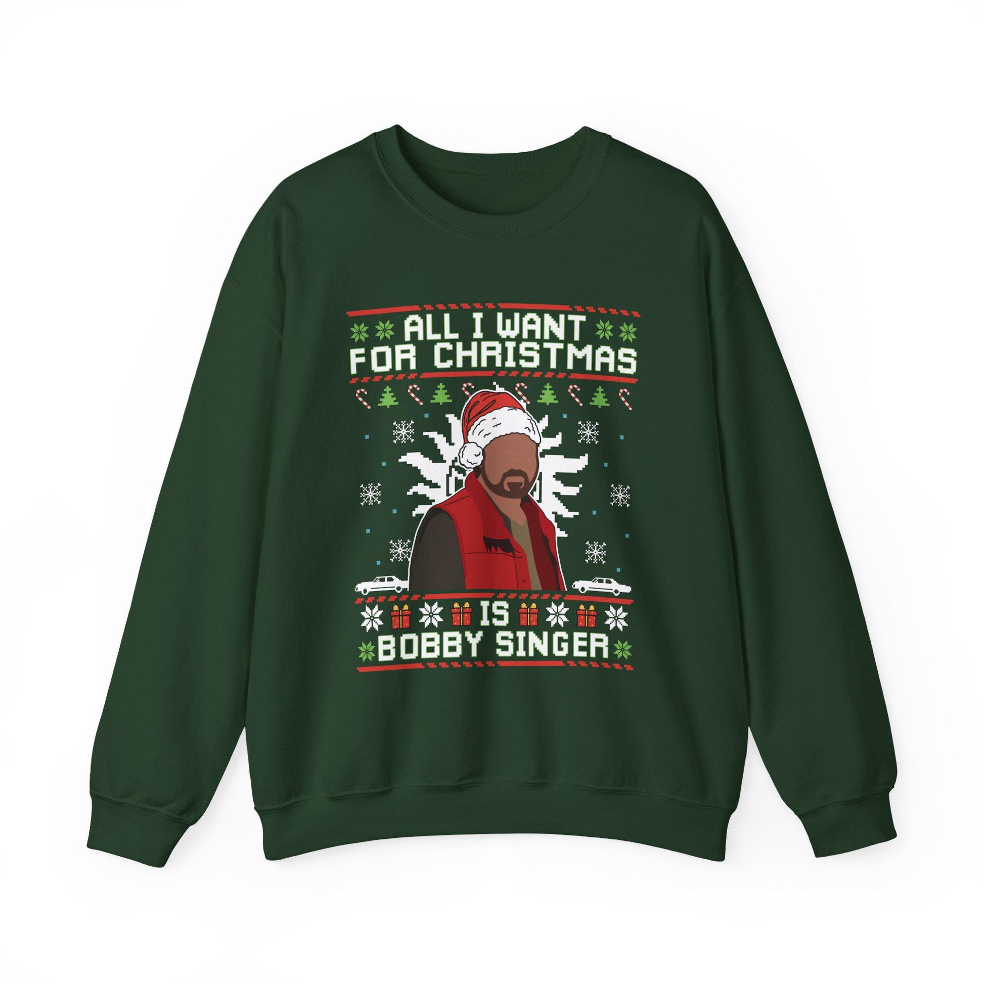 Bobby Singer Christmas Sweatshirt | Supernatural Hunter Holiday Sweater