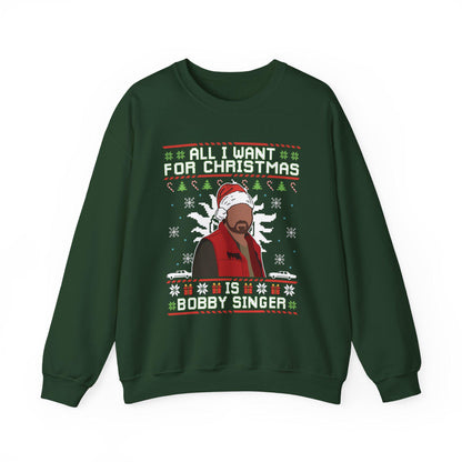 Bobby Singer Christmas Sweatshirt | Supernatural Hunter Holiday Sweater