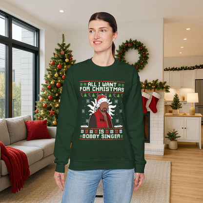 Bobby Singer Christmas Sweatshirt | Supernatural Hunter Holiday Sweater