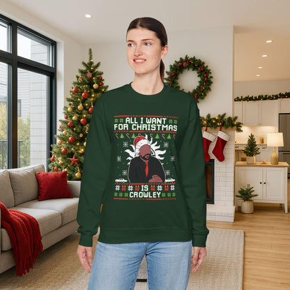 Crowley Christmas Sweatshirt | Supernatural Inspired Ugly Sweater