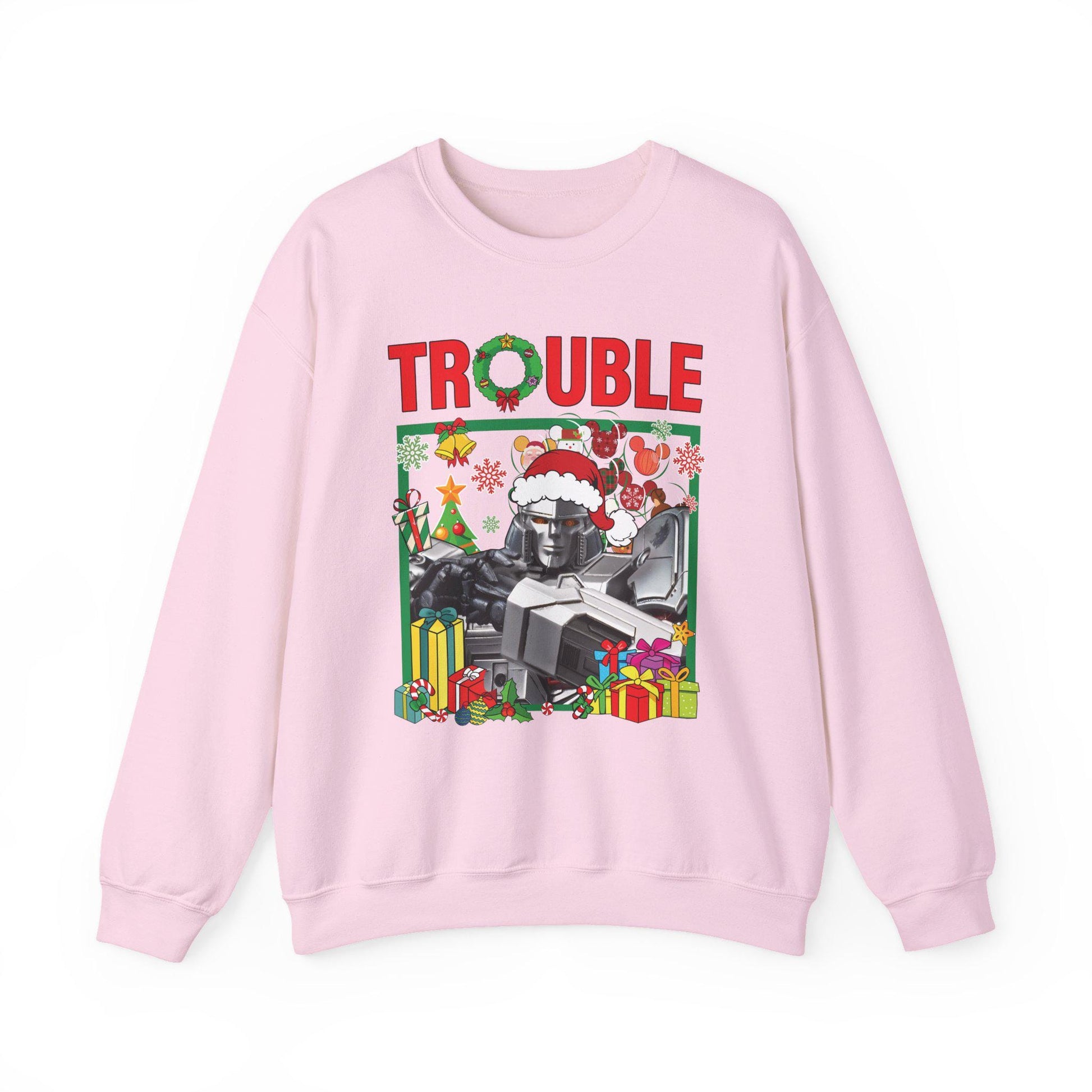 Trouble Megatron Inspired Christmas Sweatshirt | Transformers Villain Holiday Top
