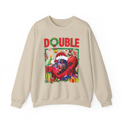 Double Optimus Prime Inspired Christmas Sweatshirt | Transformers Hero Holiday Sweater