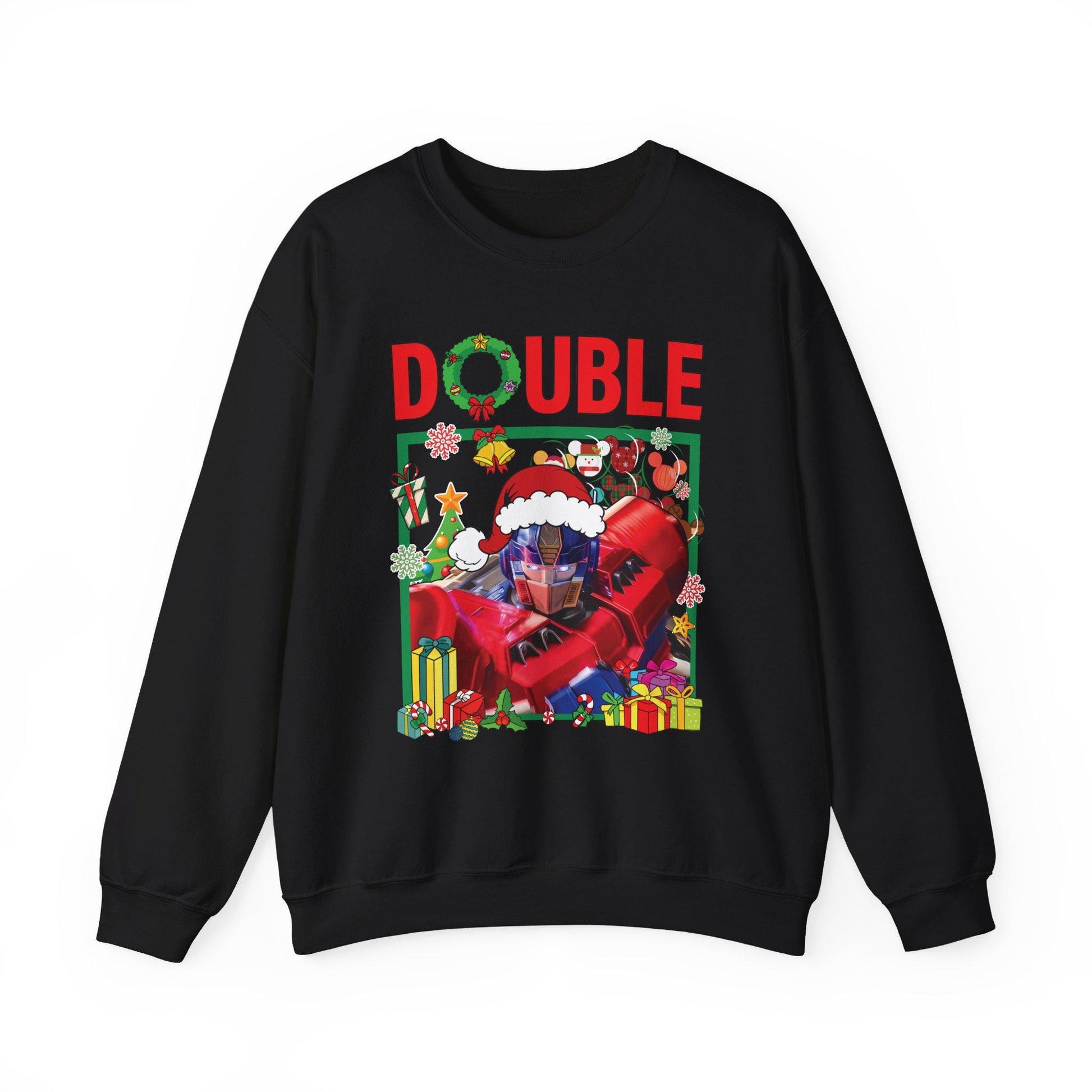 Double Optimus Prime Inspired Christmas Sweatshirt | Transformers Hero Holiday Sweater