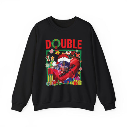 Double Optimus Prime Inspired Christmas Sweatshirt | Transformers Hero Holiday Sweater
