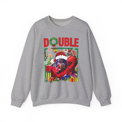 Double Optimus Prime Inspired Christmas Sweatshirt | Transformers Hero Holiday Sweater